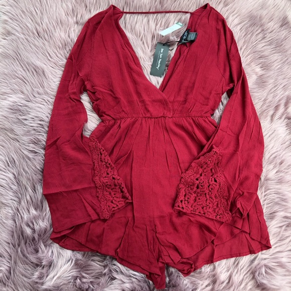 Pants - Maroon Romper